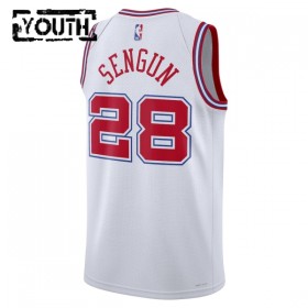 Canotte Bambino Houston Rockets Alperen Sengun Nike 2025-26 City Edition Bianco Swingman